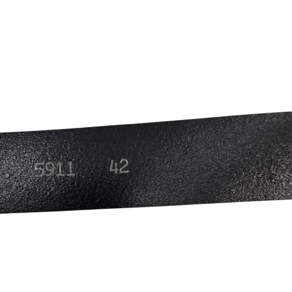 Remo Tullani Mens 42 Black‎ Leather Belt